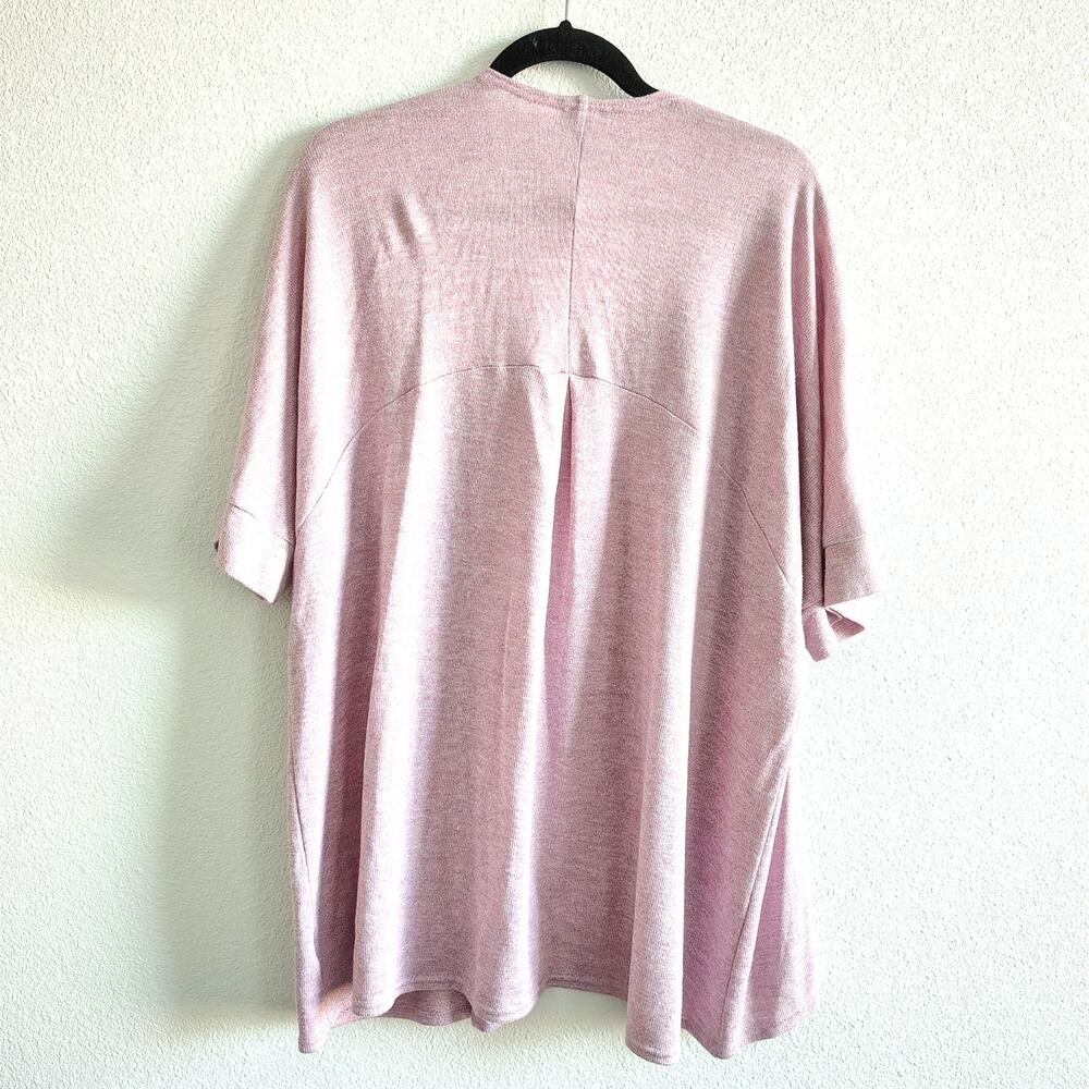 Torrid Plus Size 3X 22/24 Lilac Purple Open Front Short Sleeve Cardigan Top - Picture 5 of 6